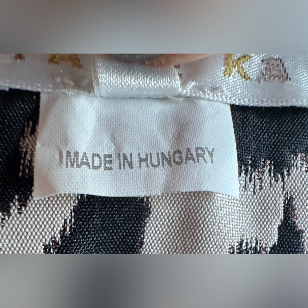 PAULE KA 40 6 Animal Print Belted Lined Dress Designer Leopard Grosgrain Medium - Picture 8 of 12